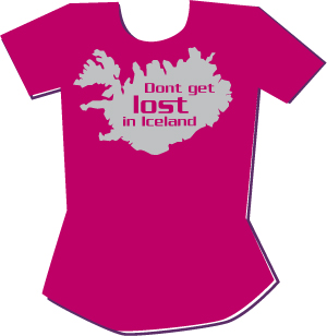 shirt dont get lost in iceland